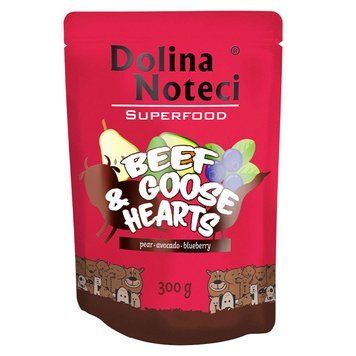 Пауч Dolina Noteci Superfood для cобак з яловичих і гусячих сердець DN 300 (548) фото