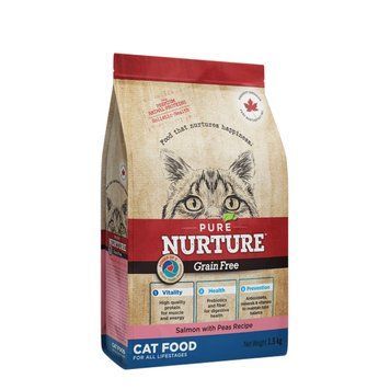 Беззерновий сухий корм для котів для всіх етапів життя Pure Nurture Grain Free з лососем та горошком PN_3036 фото