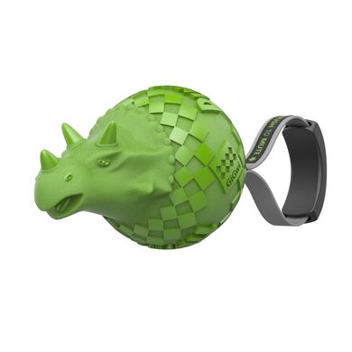 Іграшка для Собак Gigwi Dinoball Динозавр Зелений зі звуком, що відключається 14 см Gigwi6460 фото