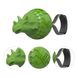 Іграшка для Собак Gigwi Dinoball Динозавр Зелений зі звуком, що відключається 14 см Gigwi6460 фото 5