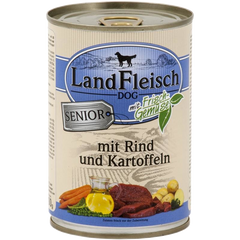 Консервы для пожилых собак LandFleisch с мясом говядины, картофелем и свежими овощами, цена | Фото