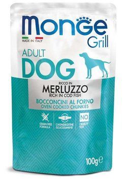 Влажный корм для собак Monge Dog GRILL с треской Monge_70013130 фото