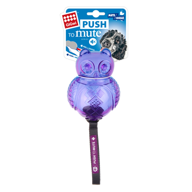 Игрушка для Собак Gigwi Push To Mute Мяч Сова с Отключающимся Звуком 16 см Gigwi6172 фото