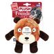 Іграшка для Собак Gigwi Plush Friendz Плюшевий Ведмідь з Гумовим Кільцем Всередині і пищалками 19 см Gigwi6239 фото 4
