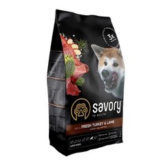 Сухий корм для собак Savory Large Breeds Fresh 3 кг (індичка та ягня) Savory-30235 фото