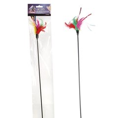 Игрушка-дразнилка для кошек Flamingo Teaser Feathers, цена | Фото