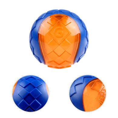 Іграшка для Собак Gigwi Ball М'яч з пищалкою, помаранчево-синій Gigwi6294 фото
