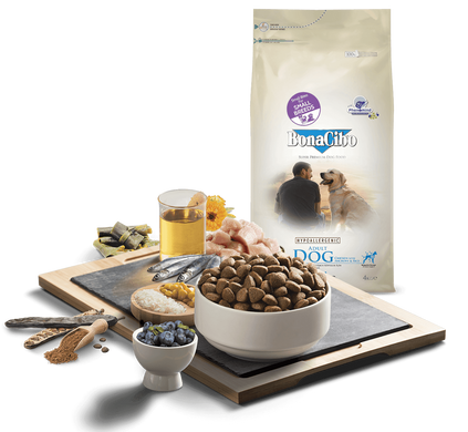 Сухий корм для собак малих порід BonaCibo Adult Dog Small Breed Chicken & Rice with Anchovy з м'ясом курки, анчоусами і рисом BC3001-S фото