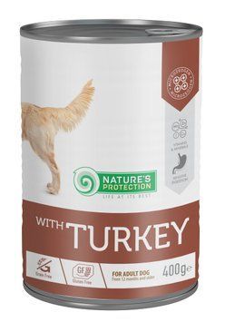 Вологий корм для дорослих собак з індичкою Nature's Protection Nature&rsquo;s Protection with Turkey 400 г KIK45601 фото