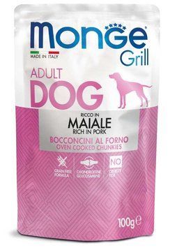 Влажный корм для собак Monge Dog GRILL со свининой Monge_70013147 фото