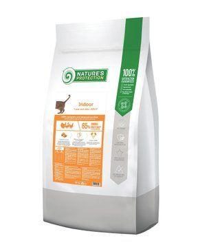 Сухий корм для дорослих котів мешкаючих у будинку Nature's Protection Indoor 18кг NPB46035 фото