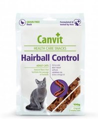 Лакомство для котов Canvit Hairball Control для выведения шерсти, цена | Фото