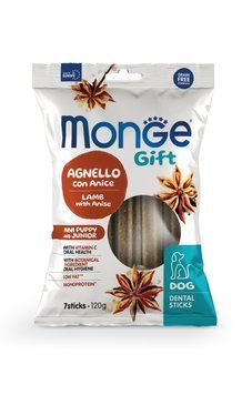 Ласощі для цуценят Monge Gift Dog Puppy and Junior Mini ягня з анісом Monge_70085571 фото