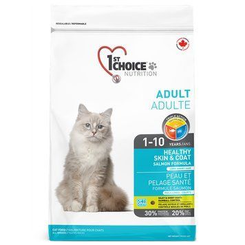 Сухий корм для котів 1st Choice Healthy Skin & Coat Adult Salmon ФЧКЛХ10 фото