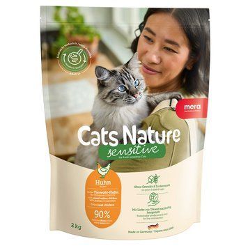 Сухой корм для кошек с чувствительным пищеварением MERA Cats Nature Sensitive Chiken (Huhn) с курицей 4025877255304 фото