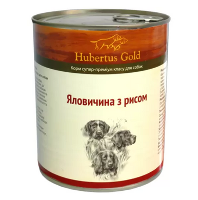 Консервы для собак Hubertus Gold Говядина с рисом 21429 фото