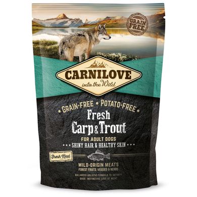 Сухой корм для взрослых собак всех пород Carnilove Fresh Carp & Trout (рыба) 170871/7533 фото
