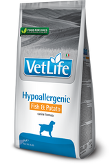 Сухий лікувальний корм для собак Farmina Vet Life Hypoallergenic Fish & Potato дієт. харчування, при харчовій алергії, 2 кг PVT020002S фото