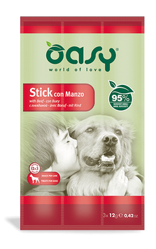 Лакомства для собак OASY DOG Stick Говядина (3x12) oasy_4329510209 фото
