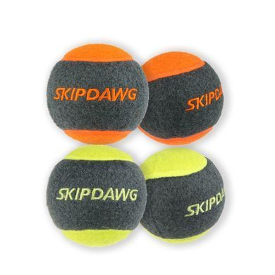 Игрушка для Собак Теннисный Мяч с Пищалкой SKIPDAWG 4 шт 6,4 см SD3034 фото
