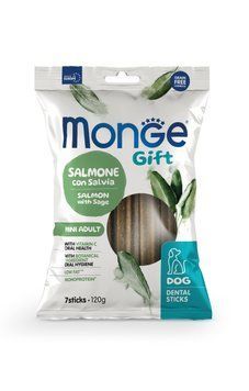 Ласощі для собак Monge Gift Dog Mini лосоcь з шавлією Monge_70085564 фото