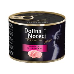 Консервований корм для кошенят Dolina Noteci Premium м’ясні шматочки в соусі з індичкою DN 185 (817) фото