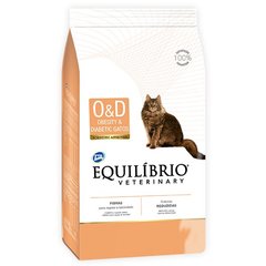 Лечебный корм Equilibrio Veterinary Cat Obesity & Diabetic для котов страдающих от ожирения и диабета, цена | Фото