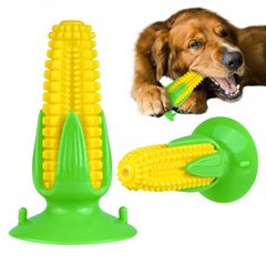 Игрушка для Собак Bronzedog PetFun Кукуруза на Присоске с Пищалкой 16 х 9 см 0113 фото