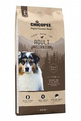 Сухий корм для дорослих собак всіх порід Chicopee CNL Adult Lamb & Rice з ягням і рисом 015233 фото