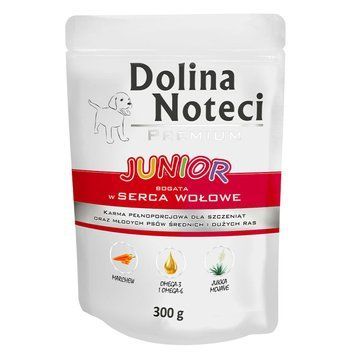 Пауч Dolina Noteci Premium для цуценят з яловичим сердцем DN 300 (172) фото