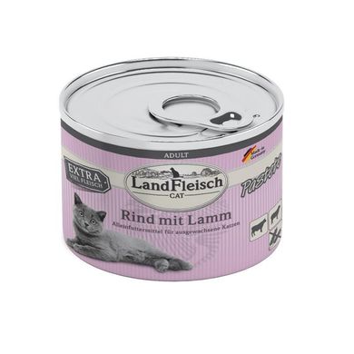 Паштет для котів LandFleisch з яловичини і ягняти LF-C0004 фото