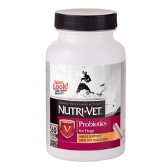 Пробіотик Nutri-Vet Probiotics для собак, 60 шт. 66019 фото