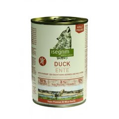 Консервированный корм для собак ISEGRIM Duck with Parsnip, Sea Buckthorn & Wild Herbs Утка с пастернаком, облепихой и травами 95710 фото