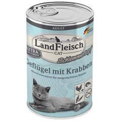 Консервы для котов LandFleisch с крабом и домашней птицей, цена | Фото