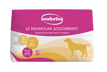 Подгузники для собак сук абсорбирующие с индикатором влажности Inodorina Pannolini Assorbenti 250.0100.002 фото