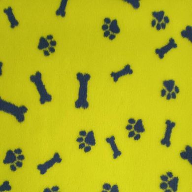 Килимок для собак Vetbed Paws&Bones лайм, 80х100 см VB-037 фото