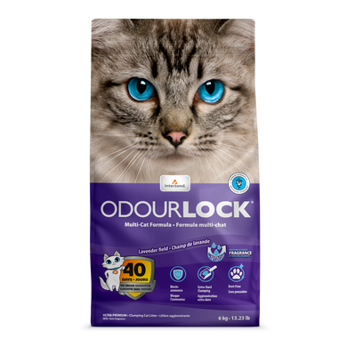 Наполнитель для кошачьего туалета Intersand Odourlock Lavender 21306 фото