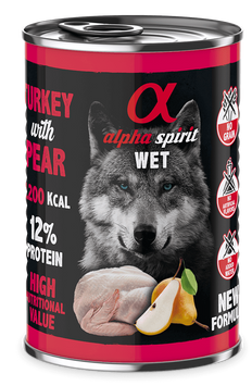 Консерва для собак ALPHA SPIRIT Turkey with Pear з індичкою та грушами as576178 фото