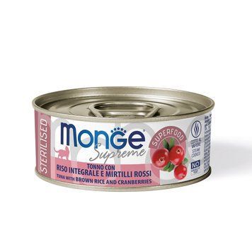 Влажный корм для кошек MONGE CAT WET Adult тунец и клюква Monge_70007849 фото