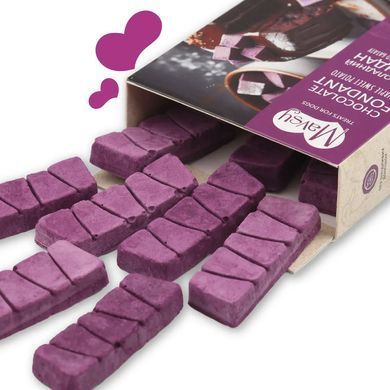 Ласощі для собак від 3-х місяців Mavsy freeze dried CHOCOLATE FONDANT WITH PURPLE SWEET POTATO шоколадний фондан з фіолетовим бататом, 50 г FDMAVSY12 фото