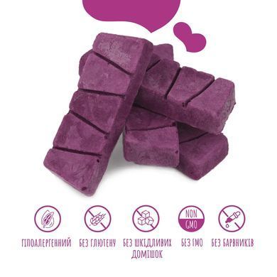 Ласощі для собак від 3-х місяців Mavsy freeze dried CHOCOLATE FONDANT WITH PURPLE SWEET POTATO шоколадний фондан з фіолетовим бататом, 50 г FDMAVSY12 фото