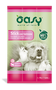 Лакомства для собак OASY DOG Stick Лосось (3x12) oasy_4329510247 фото