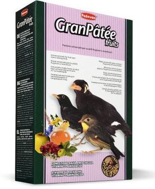 Корм для комахоїдних і плодоядних птахів Padovan GranPatee Fruits PP00192 фото