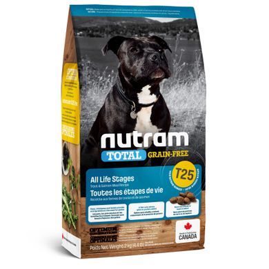 T25 Nutram Total Grain-Free Salmon & Trout - беззерновой холистик корм для собак и щенков (форель/лосось) T25_(11.4kg) фото