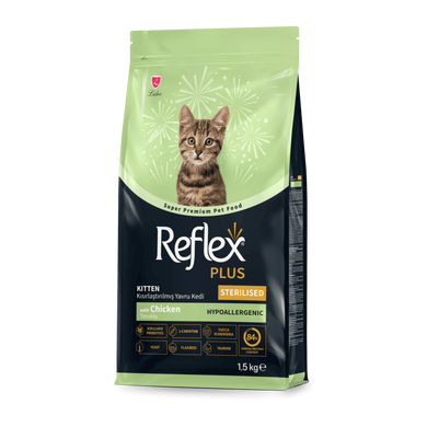 Сухий корм для стерилізованих кошенят Reflex Plus Kitten Sterilized з куркою RFX-314 фото