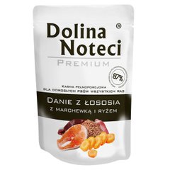 Пауч Dolina Noteci Premium Danie для взрослых собак всех пород, лосось с морковью и рисом DN 100 (219) фото