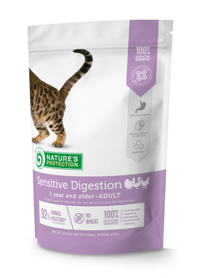 Сухий корм для дорослих котів з чутливим травленням Nature's Protection Sensitive Digestion 400г NPS45766 фото