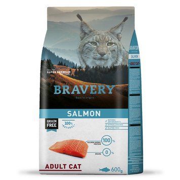 Сухий корм для котів BRAVERY Salmon Adult Cat з лососем 04GA000600.0004.0032 фото